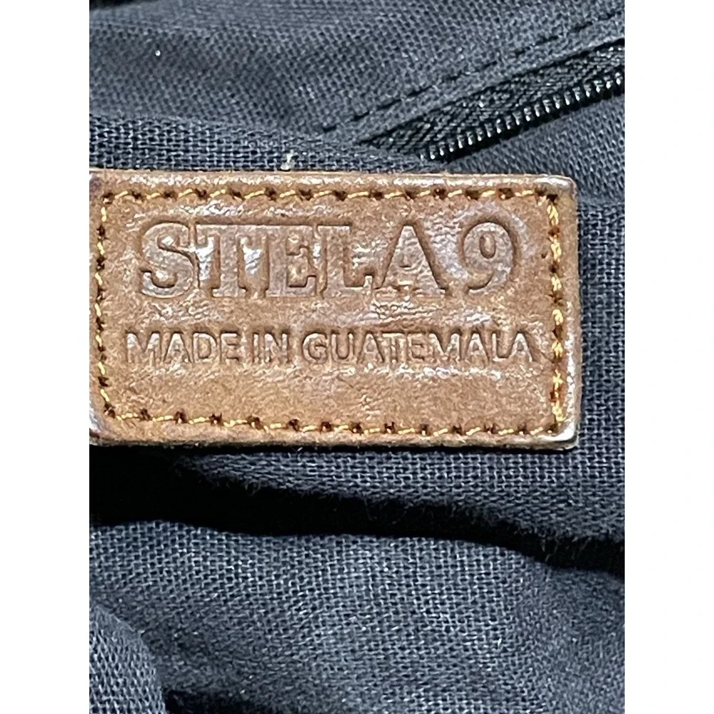 Stela 9 Artisan‎ Woven Huipil & Leather Weekender Bag - Guatemala Oversized